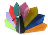 Как сделать павлина-оригами?