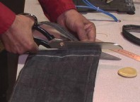 Как разрезать джинси?