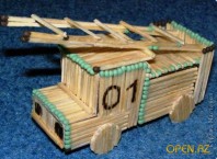 Как сделать из спичек машину: играем с ребенком